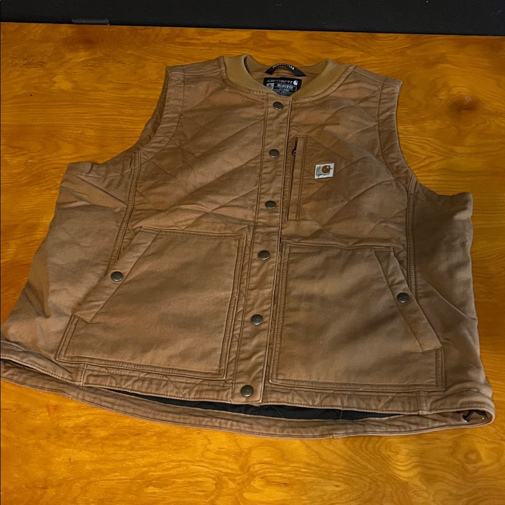 Carhartt Kids Tan Quilted Vest